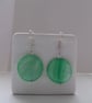 Shell Earrings, Green Shell Earrings - Image 2