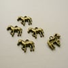 5   Antique Bronze Horse or Pony Charms