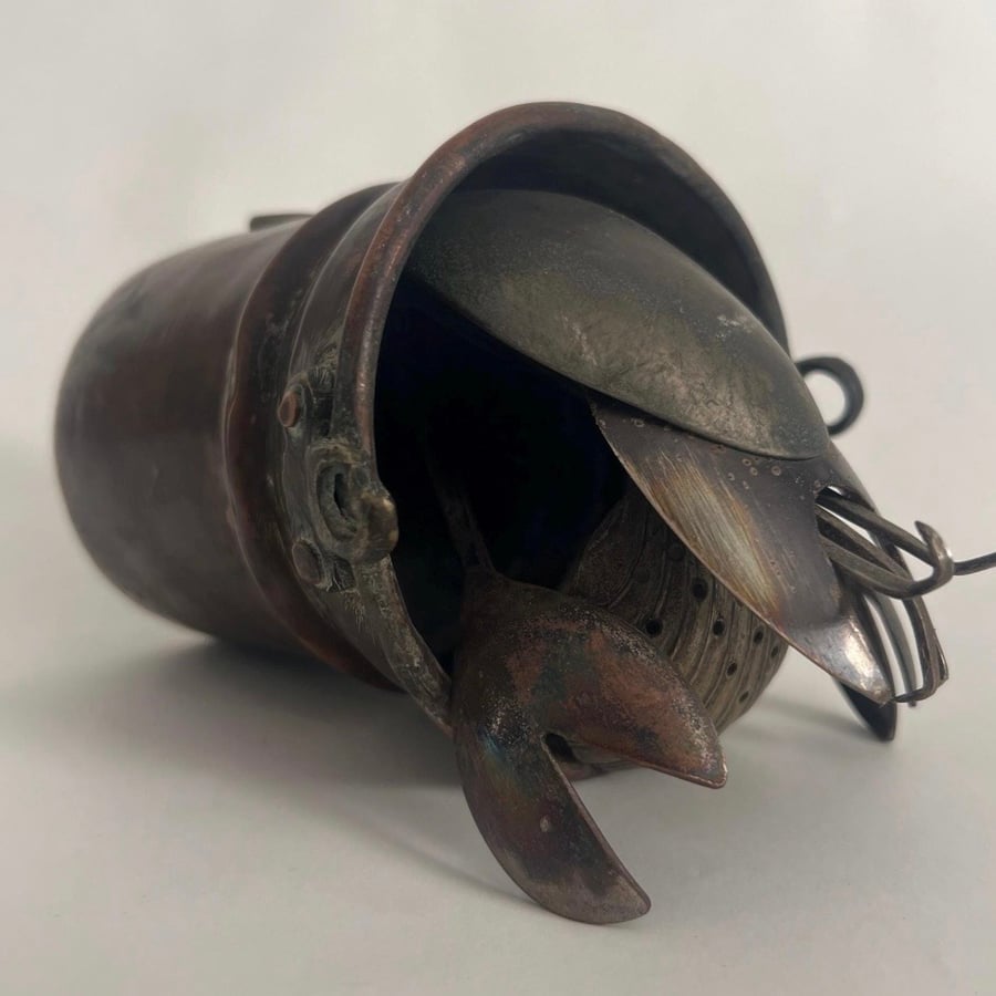Hermit crab scrap cutlery sculpture (C)