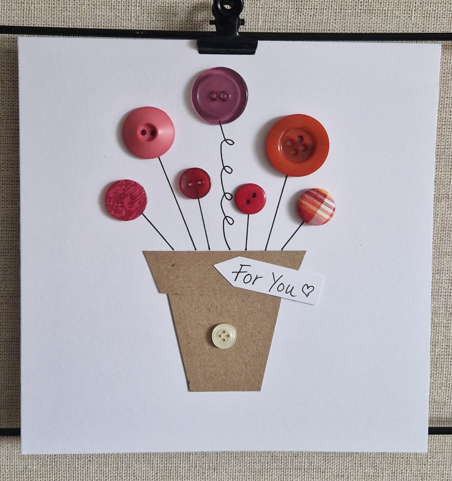 Just for You handmade card Say it with Flowers 