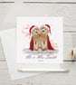 Personalised First Christmas Mr & Mrs card,1st Christmas married 2026,Cockapoo - Image 2