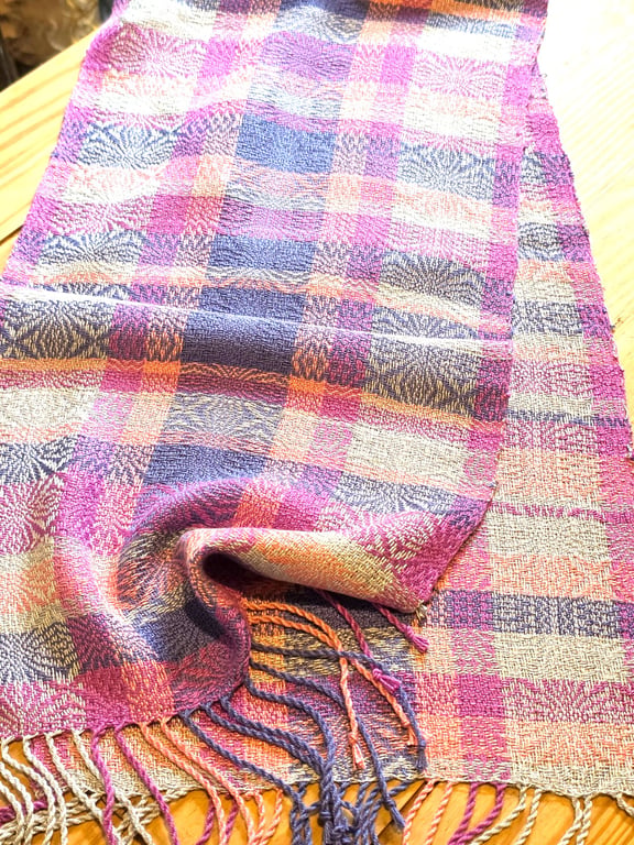 Woven bamboo scarf - Sun Burst