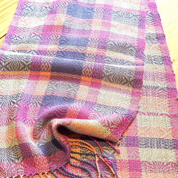 Woven bamboo scarf - Sun Burst