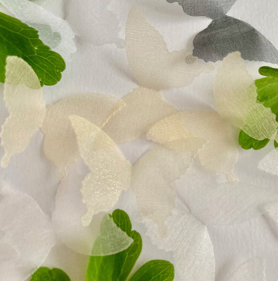 Mini Silk Organza Butterflies, silk butterflies, organza butterflies, fabric but