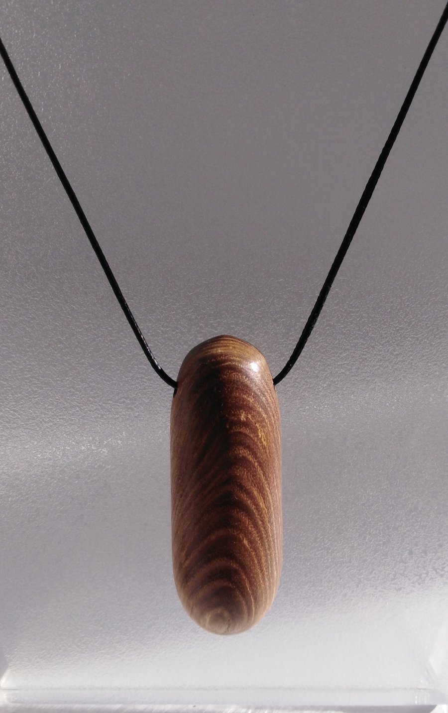 Zebrano Wood Dropper Pendant  922