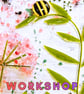 WORKSHOP Saturday 9th May 2026 10.15am -12.15pm - Fused Glass Floral Suncatchers