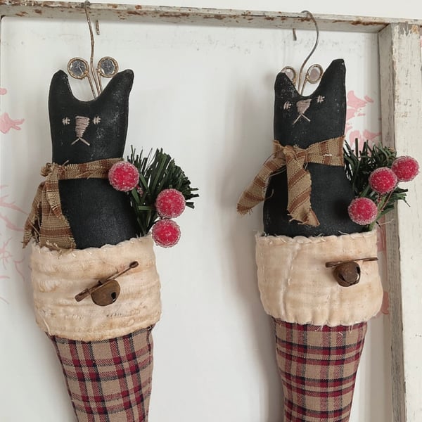 Cat in Christmas Stocking