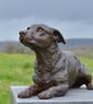 Lying Jack Russell Terrier Dog Statue Bronze Resin Garden Sculpture - Image 6