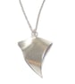 Unique Sterling Silver Handmade Pendant, Sculptural Triangle Design - Image 6