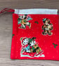 Summer seconds - Cotton Christmas drawstring pouch - super cute