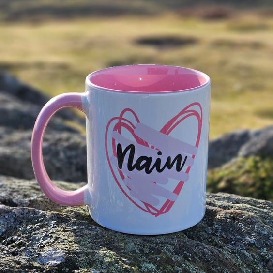 Welsh Mug for Nain– Mwg Cymraeg i Nain, Welsh Grandma Mothers day gift