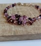 Mulberry Mist Purple and Lilac Cluster Bracelet, Gift for Her - Image 4