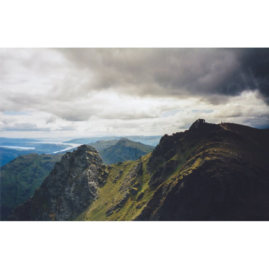 Photographic print of the summit of the Cobbler in the Scottish Highlands