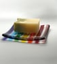 Fused Glass Rainbow Soap Dish - Image 2