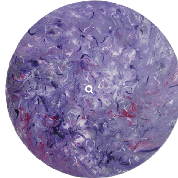 "Lavender Dreams"Original Handmade Abstract Acrylic Painting