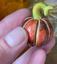 Brown Small standing ceramic pumpkin decoration  - Image 3