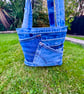 Denim waistband tote bag - Image 4