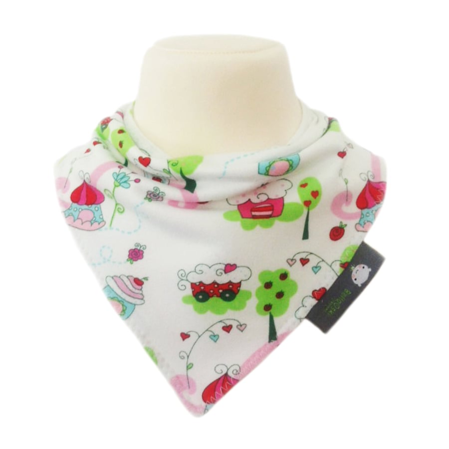 bellaoski bib, baby bib, bandana bib, teething, candyland, baby gift, bibs