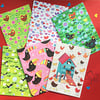 Beautiful Bundles 5 cards Bird theme multipack Fun illustrated cards