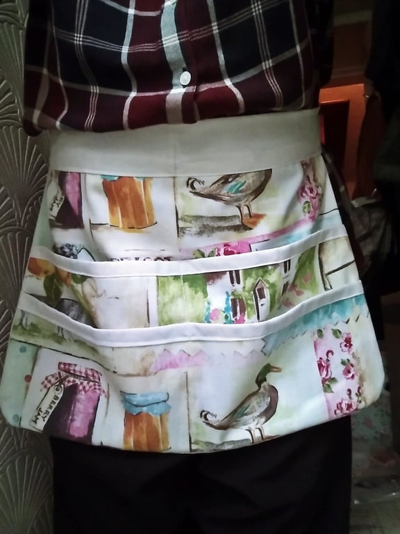 Gardening Apron with tie waist Half Apron with pockets