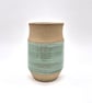 Hand Thrown Stoneware Vase with Slip Decoration 