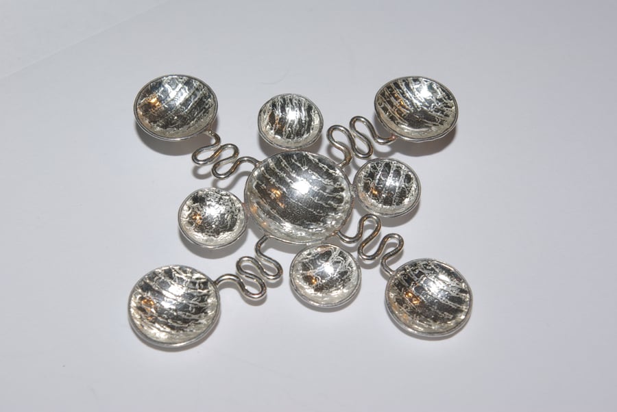 Sterling Silver Crop Circle Pendant