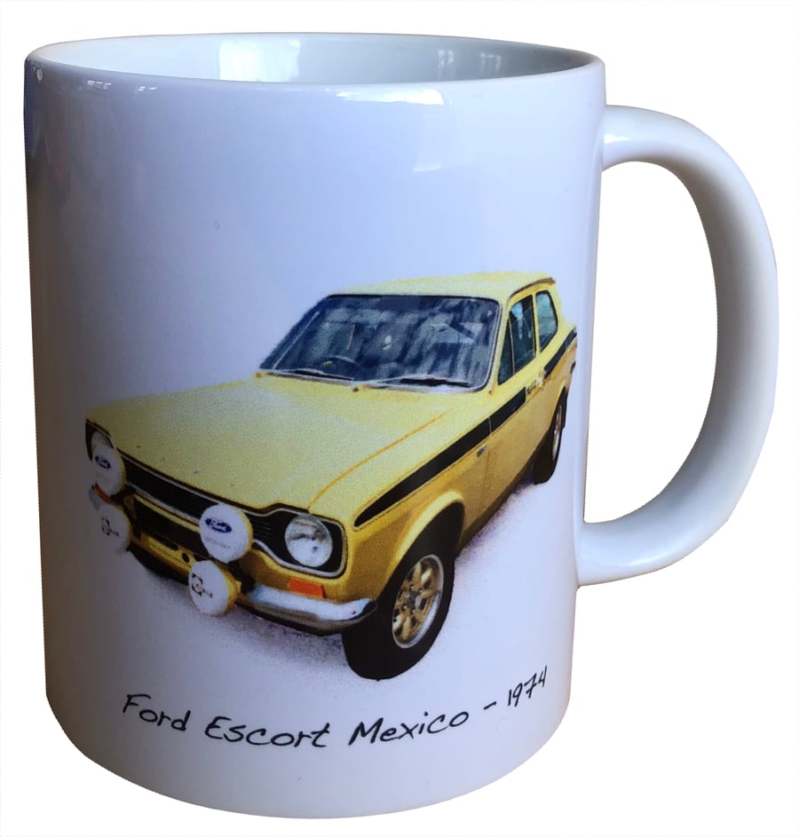 Ford Mexico Mk1 1974 - 11oz Ceramic Mug for Ford Rally fan