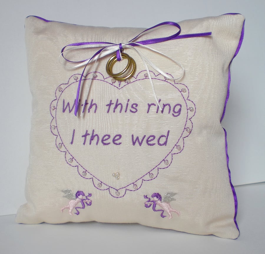 SPECIAL OFFER Wedding ring cushion