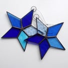 Stained Glass Star - Blue