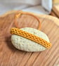 Adjustable Macrame bracelet - Yellow Gold Bracelet  - Image 9