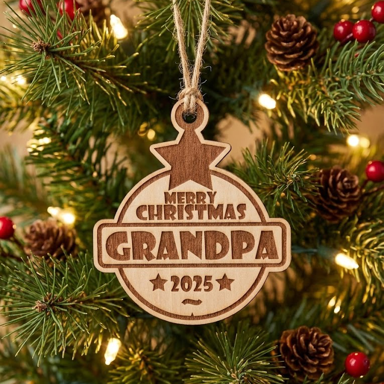 Personalised Christmas Tree Bauble or Table Name