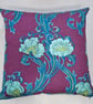 Handmade G. P. & J. Baker Art Nouveau-style floral cotton scatter cushion cover