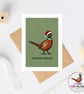 Someone Special Christmas Card - Pheasant Christmas Card - Hand Drawn A6 card - Image 3