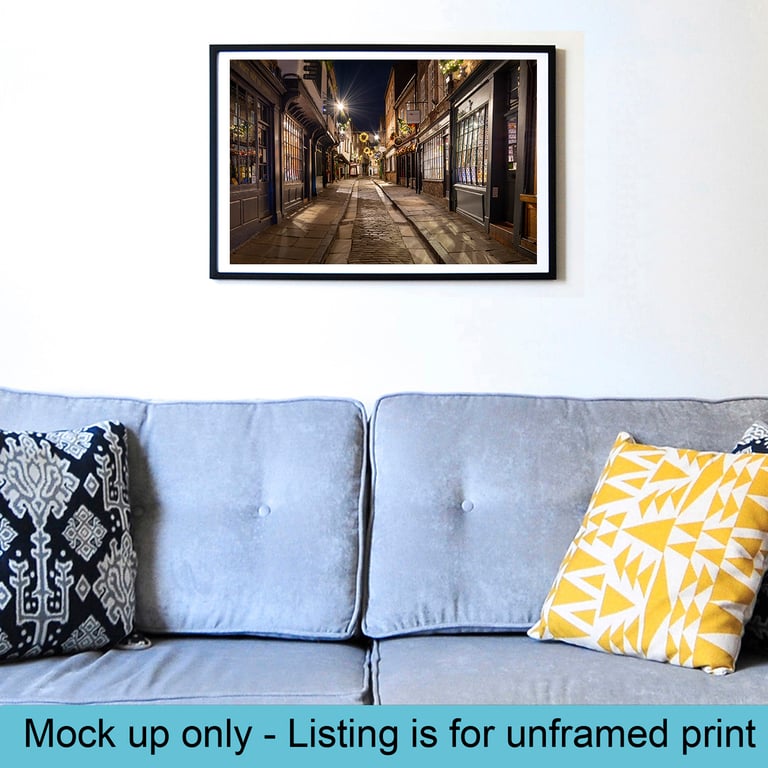 York Shambles late night photo print