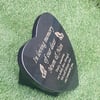 Grave Memorial Plaque Heart Grave Marker Cemetery Grave Plaque Memorial stone