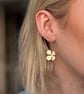 Yellow flower enamel earring - Image 5