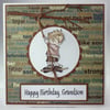 Handmade Grandson Birthday card