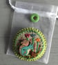 Hand Embroidered Squirrel Brooch - Image 4