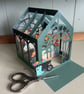 Handmade 3D Greenhouse with flowers card - Image 2