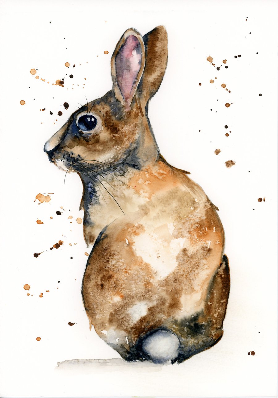Rabbit Spirit  - original watercolour