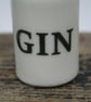 Small porcelain bottle with gin wording - Image 3