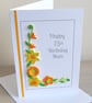 Handmade 75th Birthday card with quilled flowers and personalised message - Image 5
