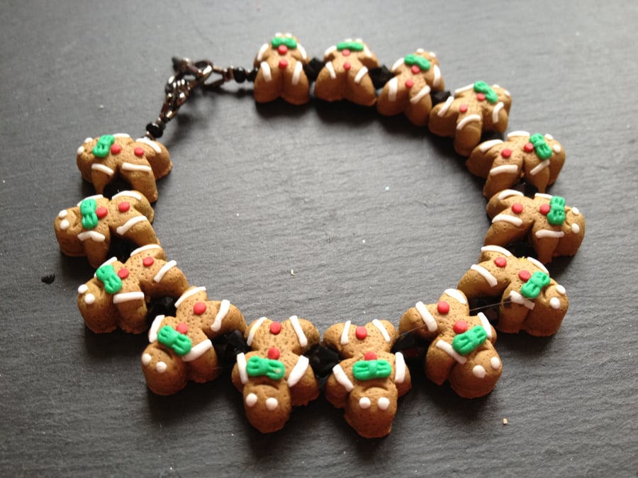 Gingerbread Men Bracelet