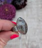 Sterling Silver Plume Agate Ring - UK Size O - JBJ4026 - Image 6