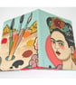 Frida Kahlo Credit Card Wallet 6 Pockets For Cards and Notes