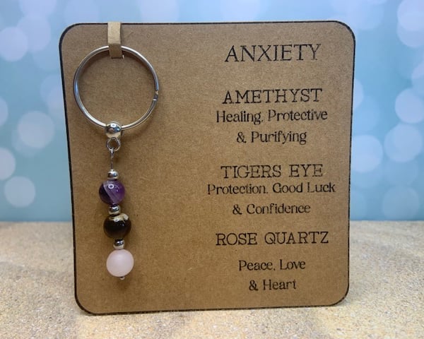 Anxiety Gemstone Keyring