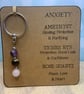 Anxiety Gemstone Keyring