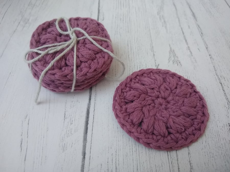 Cotton face wipes, Make remover pads, reusable scrubbies