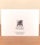 Rat Christmas Card with Cute Rats Pulling Christmas Cracker - A-SSQ - Image 3
