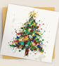 Abstract Christmas Tree2 – Premium Festive Greeting Card